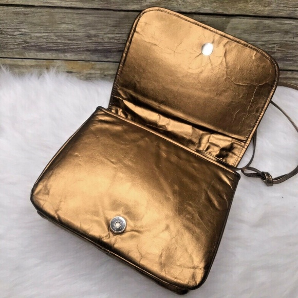 Vntg Very Special Things Metallic Woven Purse - Picture 9 of 12